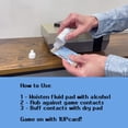 thumbnail image 4 of Universal 1 UP Retro Video Game Cartridge Cleaning Kit 3 Pack [1UP Card], 4 of 9