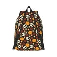 thumbnail image 3 of Balery Skulls Vintage Canvas Backpack for Men and Women - Large Capacity, Durable Travel Laptop Bag for School, Work, Hiking, and Outdoor Activities, 3 of 7