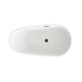 thumbnail image 6 of Elegant Kitchen & Bath BT30259GW-MBK 59 in. Bathtub, Glossy White with Matte Black Trim, 6 of 8
