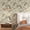 Colorful2, variant on Blue toile landscape pattern wallpaper.Classical French vintage aesthetic style.Suitable for indoor walls or cupboards.Durable home decor peel and stick wallpaper.