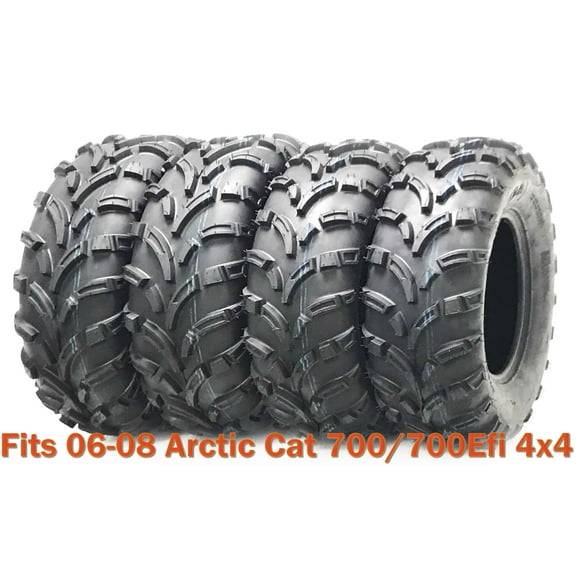 Set 4 WANDA ATV tires 25x8-12 & 25x11-12 for 06 & 08 Arctic Cat 700/700Efi 4x4