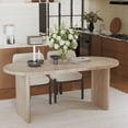 thumbnail image 3 of S-HOME Extendable Dining Table 55.12-70.87 Inches Suitable for Dining Rooms and Living Spaces，Ancient White, 3 of 6