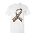 thumbnail image 1 of Tee Hunt Autism Awareness Ribbon T-Shirt Support Care Love ASD Asperger Mens Shirt, White, 4X-Large, 1 of 5