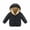 Black, variant on Feancey Toddler Boys Fleece Jacket Baby Girls Winter Sherpa Lined Hooded Coats Kids Windproof Warm Down Coat Solid Casual Puffer Jackets Black 3 Years