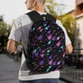 thumbnail image 6 of Defioc Colorful Guitar Pattern Laptop Backpack for Men and Women,Casual Backpack Dayback Sports Bookbag for Travel Running Hiking, 6 of 6