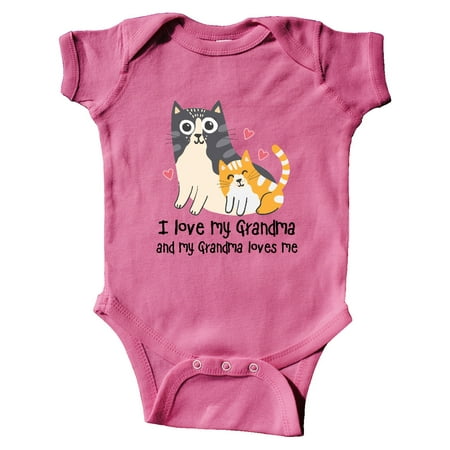 

Inktastic I Love My Grandma Loves Me Cat Gift Baby Boy or Baby Girl Bodysuit