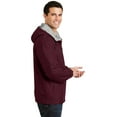 thumbnail image 3 of Port Authority Team Jacket-M (Maroon/Light Oxford), 3 of 6