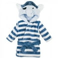 thumbnail image 2 of Hudson Baby Infant Boy 2Pc Plush Animal Face Bathrobe, Pirate Elephant Donkey, 0-9 Months, 2 of 3
