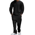 thumbnail image 3 of Ensemble de Survêtement 2 Pcs pour Hommes, Jogging Jacquard à Carreaux, 3 of 5