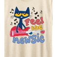 thumbnail image 3 of Pete The Cat - Feel The Mewsic  - Women's Short Sleeve Graphic T-Shirt, 3 of 6