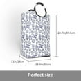 Gaeub World Travel2 Print 50L Large Laundry Hampers with Handles