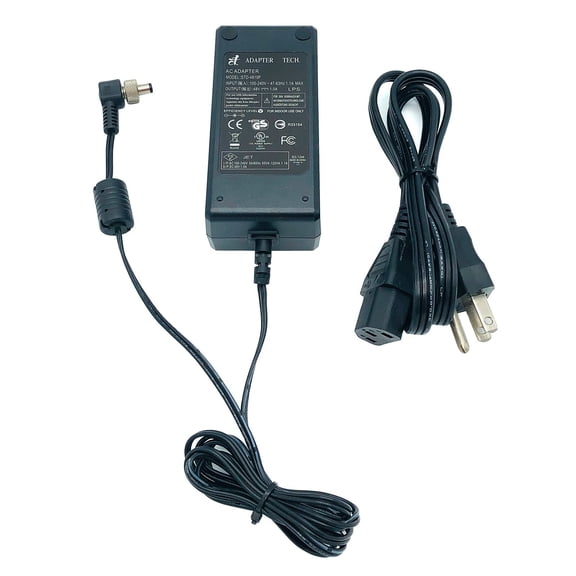 Pre-Owned Genuine Adapter Tech STD-4810P Power Supply 48V 1A 5.5x2.5mm