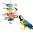 thumbnail image 3 of SPRING PARK Bird Chewing Toys, Parrot Hanging Colorful Rattan Ball Toy, Cage Bite Toys Suitable for Small Pet Birds Like Parakeet, Conure, Lovebirds, Cockatiels, 3 of 6
