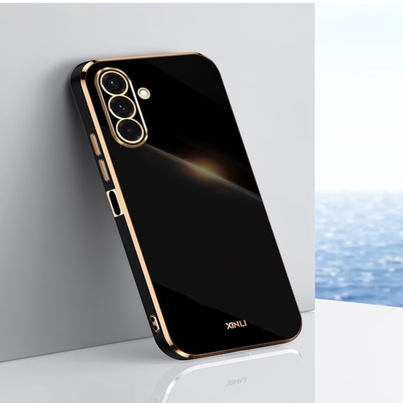 Lunvic for Samsung Galaxy A36 5G Case, Includes 1-Pack Tempered Glass Screen Protector, 360° Ring Kickstand, Magnetic Car Mount Compatible, Black