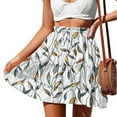 thumbnail image 2 of Colorful Skirt for Women Spandex Floral Graphic Mini Little Loose Fit Beach Lounge Hawaiian Ruched Tie Knot Tropical Skorts Women 2025 Clothing Fashion XXL, 2 of 6