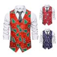 thumbnail image 1 of Chalecos navideños estampados para hombre Chalecos sin mangas estampados Yw1, 1 of 5