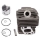thumbnail image 1 of Kit de montaje de pistón de cilindro de aleación de aluminio de 38 mm para motosierra eléctrica. Pieza de repuesto para pistón de cilindro SRM 350ES, SRM 3605 y RM 350., 1 of 14