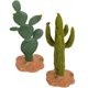 thumbnail image 1 of 2 Pcs Simulated Cactus Lifelike Cactus Figurines Desktop Artificial Cactus Modeling Statues, 1 of 2