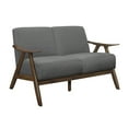 thumbnail image 2 of Lexicon 1138GY-2 Damala Collection Retro Inspired Love Seat Couch, Grey, 2 of 3