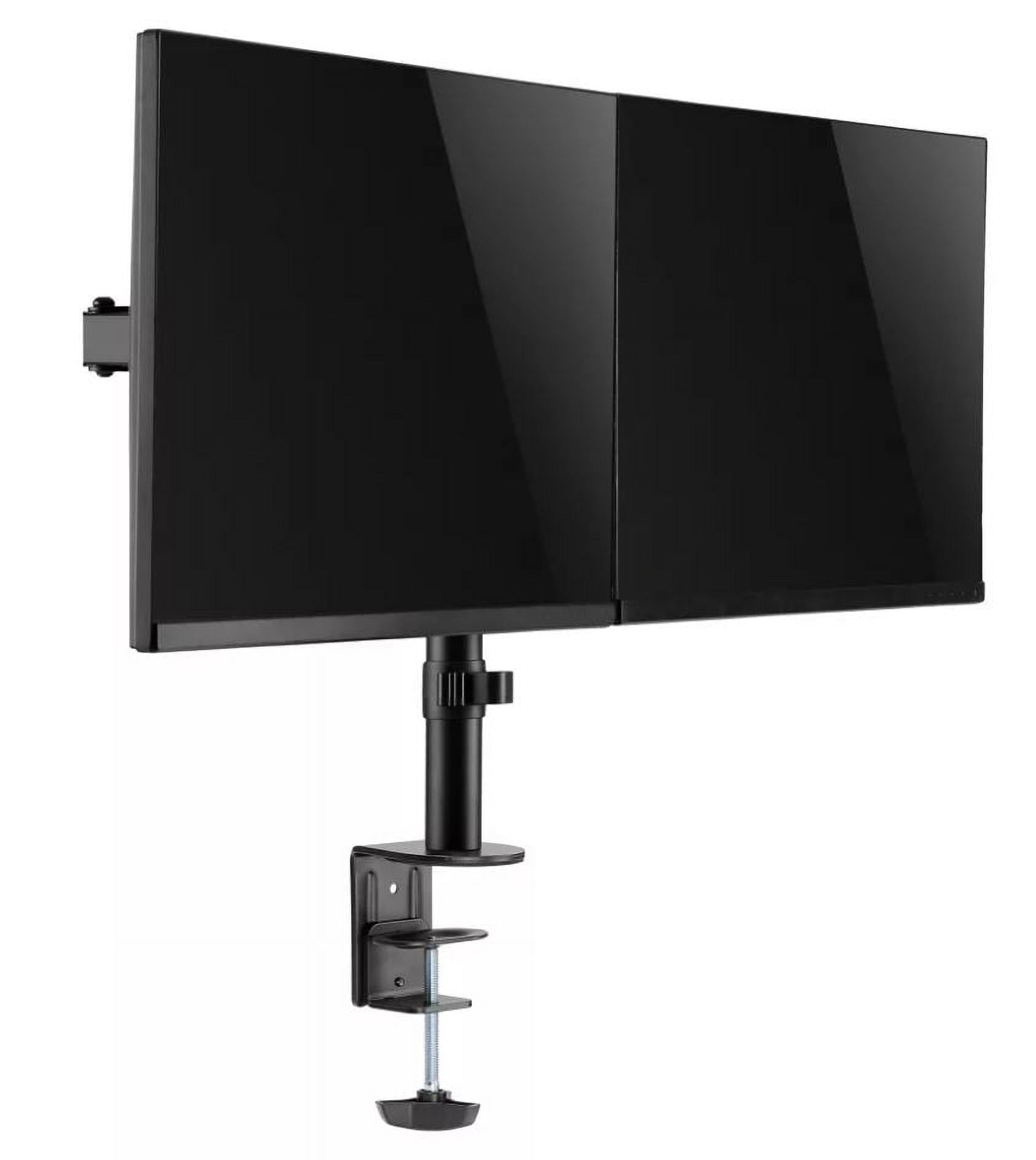 Amer Networks Easy Clamp Dual Monitor Mount, Black