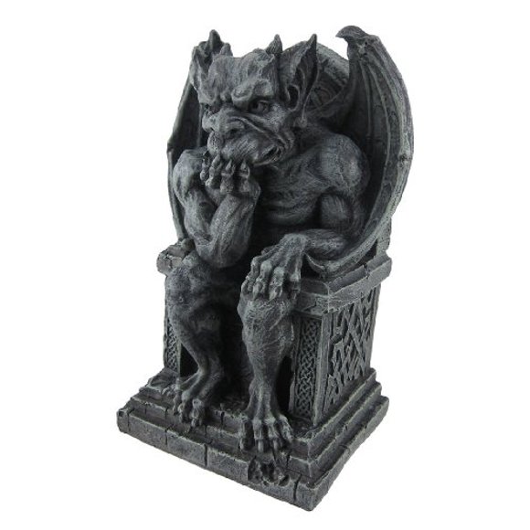 Le Penseur Médiéval Gargoyle Statue Pensée