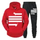 thumbnail image 3 of Chándal divertido con diseño de perro salchicha para hombre, conjunto de 2 piezas con capucha y pantalones, sudadera unisex con capucha, ropa deportiva para correr, 3 of 5