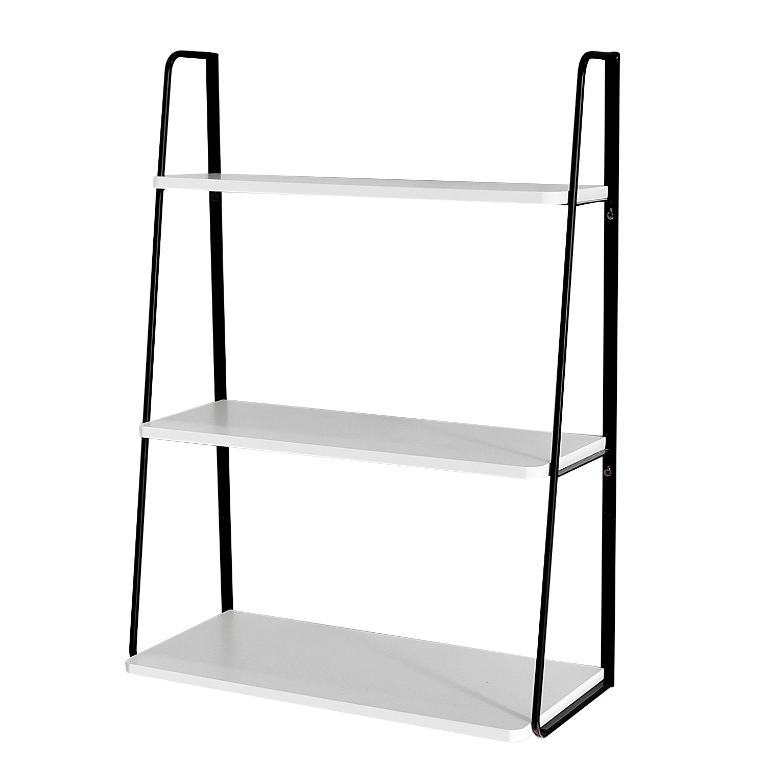 WELLAND 3Tier Ladder Display Wall Shelf, White