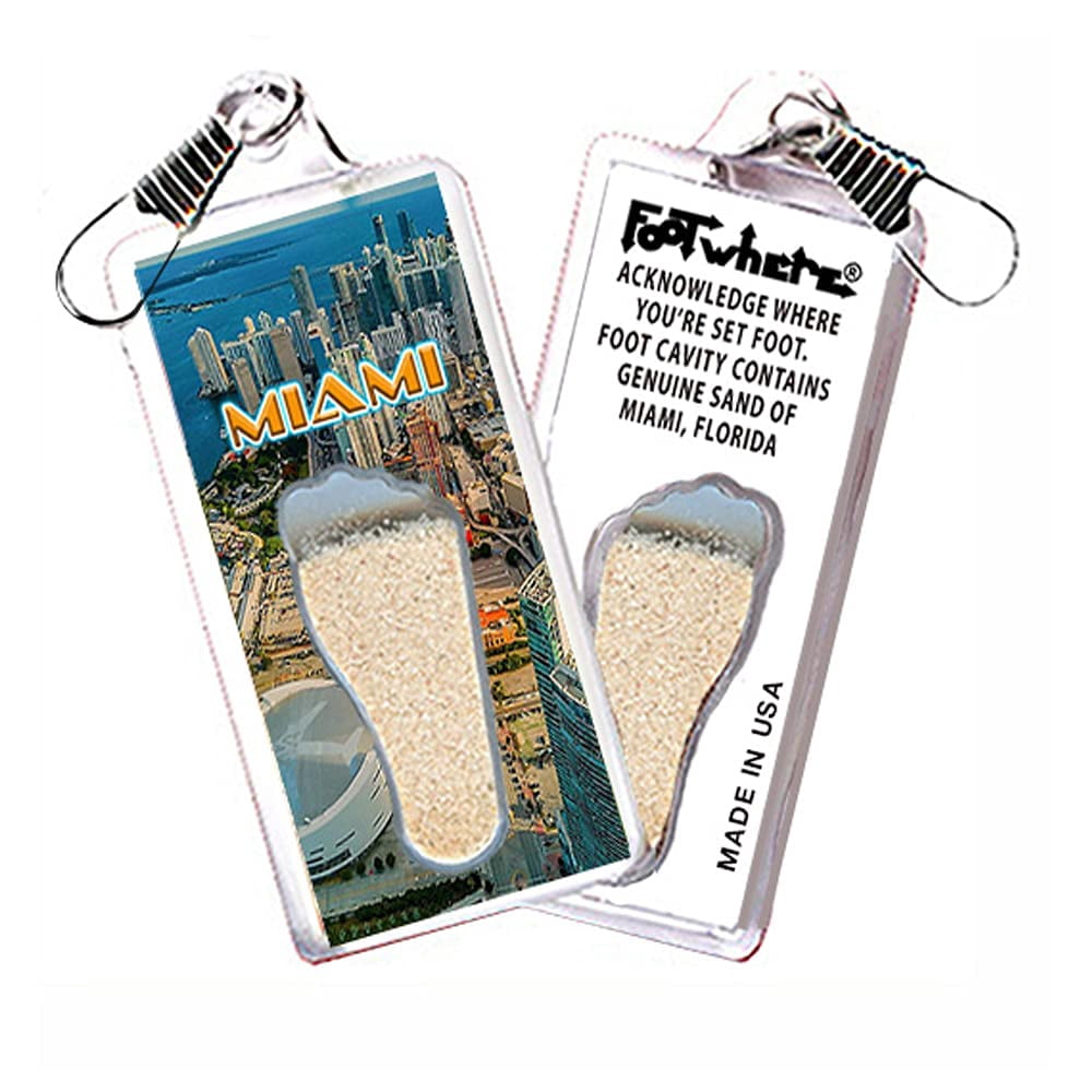 Miami FootWhere® Souvenir Lanyards. (MSB300 - Assorted) 6 Piece Set.