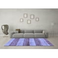 thumbnail image 3 of Ahgly Company Indoor Rectangle Abstract Blue Modern Area Rugs, 8' x 10', 3 of 4