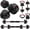 35LB Total (17.5LB Each), variant on Adjustable Dumbbell Set 20-90 lbs - 5-in-1 Free Weights with Upgraded Nut, Can Be Used as Kettlebell, Barbell, Push-Up Stand, for Home Gym Fitness