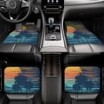 thumbnail image 6 of Salouo Palm Trees for Car Floor Mat Set of 4–Car Carpet Mats - Car Mats with Anti-Slip Backing & Driver Heel Pad Universal Fit for Cars, Trucks, SUVs, and Vans, 6 of 6