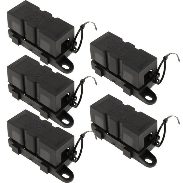 5 fusibles atornillados 300A + Bloque de fusibles MEGA para puerto deportivo, camión, barco, furgoneta, autocaravana Baoblaze Mega Fuse Holder