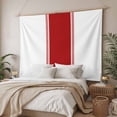 thumbnail image 3 of Red Solid Color Texture Large Tapestry for Bedroom Wall Hanging Tapestry, Simple Red Stripes Ceiling Backdrop Tapestries Poster Blanket Wall Decor for Teens Room Living Room Dorm 86" x 104", 3 of 8