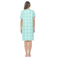 thumbnail image 5 of Casual Nights Women's Snap - Front House Dress Short Sleeve Seersucker Woven Housecoat Duster Lounger Robe with Pockets, 5 of 5