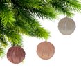 thumbnail image 2 of Textured Glitter Ball Ornament (Asstd) (12/Disp) - Set of 12, 2 of 3