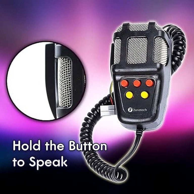 YHAAVALE X5 100W Vehicle Siren & PA System - Wireless Remote, Multi-Tone, 12V, For Emergency & Utility Vehicles
