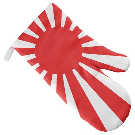 

Rising Sun Flag Oven Mitt for Indoor/Outdoor Kitchen and BBQ