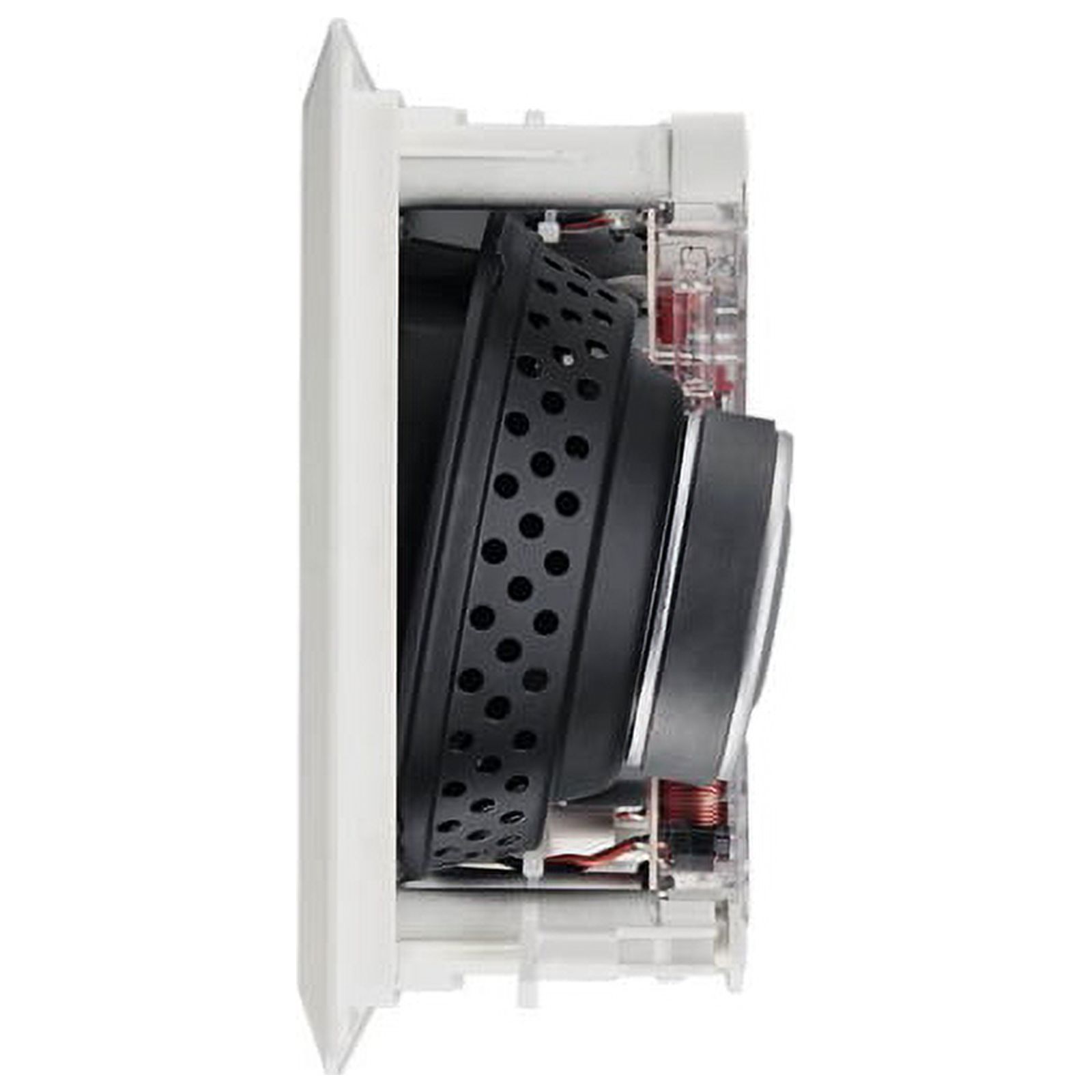 white 2-way 6.5" inch 100 watt 100w 6 ohms in-wall center channel speaker 6-1/2" - image 3 of 4