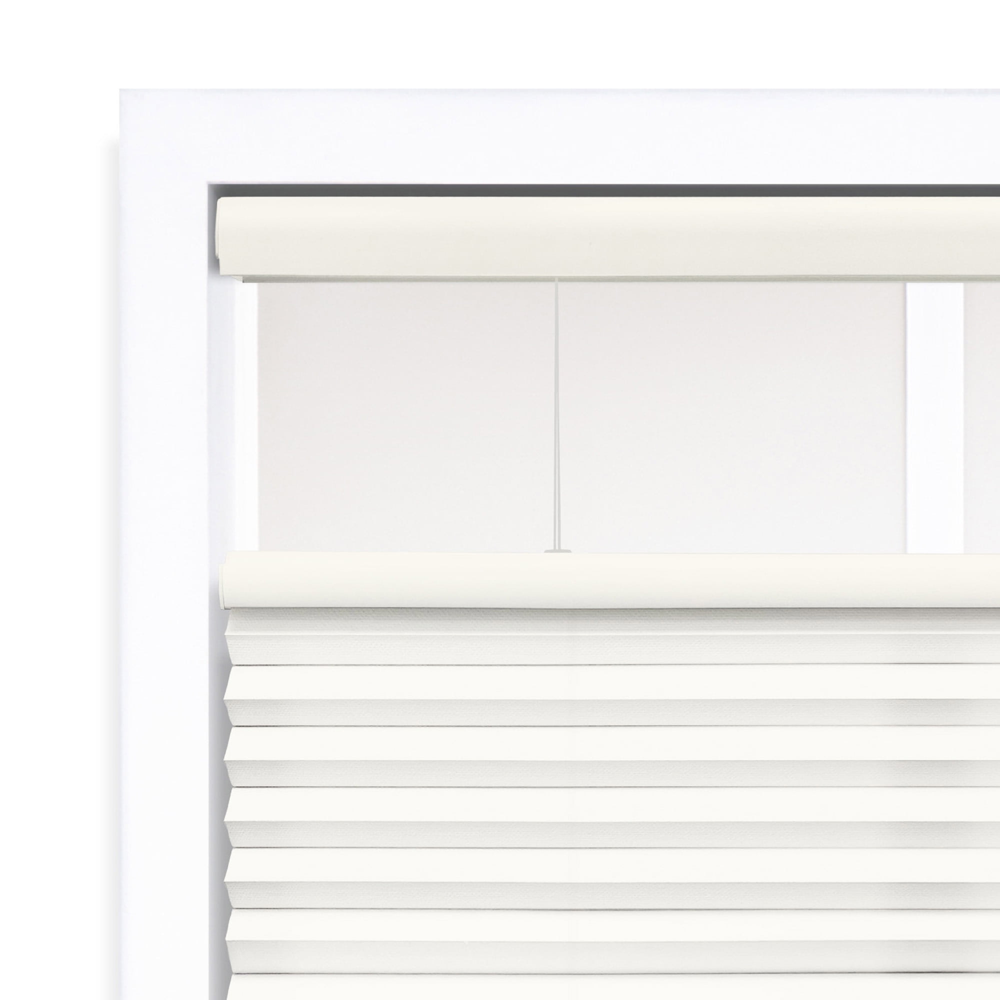 Regal Living Top Down Bottom Up Light Filtering Cordless Cellular Shade, Ivory - 65.5" W x 84" L