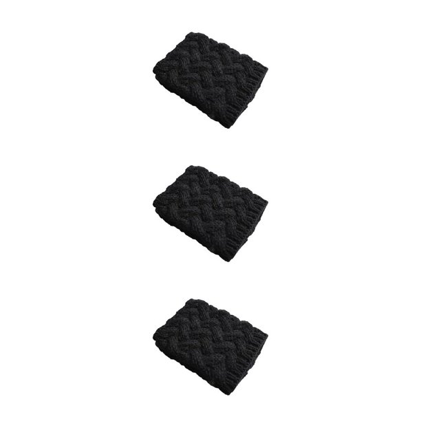 Monstrate Calentador de piernas cubierta invierno al aire libre grueso corto niña botas puños negro Type1 NO1