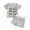 00#-Grey417, variant on Kiijoy Infant Boys Summer Outfits Casual Graphic Striped Short Sleeve T-Shirt Shorts Set