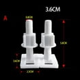thumbnail image 1 of MYG 2 x Toilet Seat White Hinges Full Set Bolts Screws Bathroom Repair Kit Tools, 1 of 7