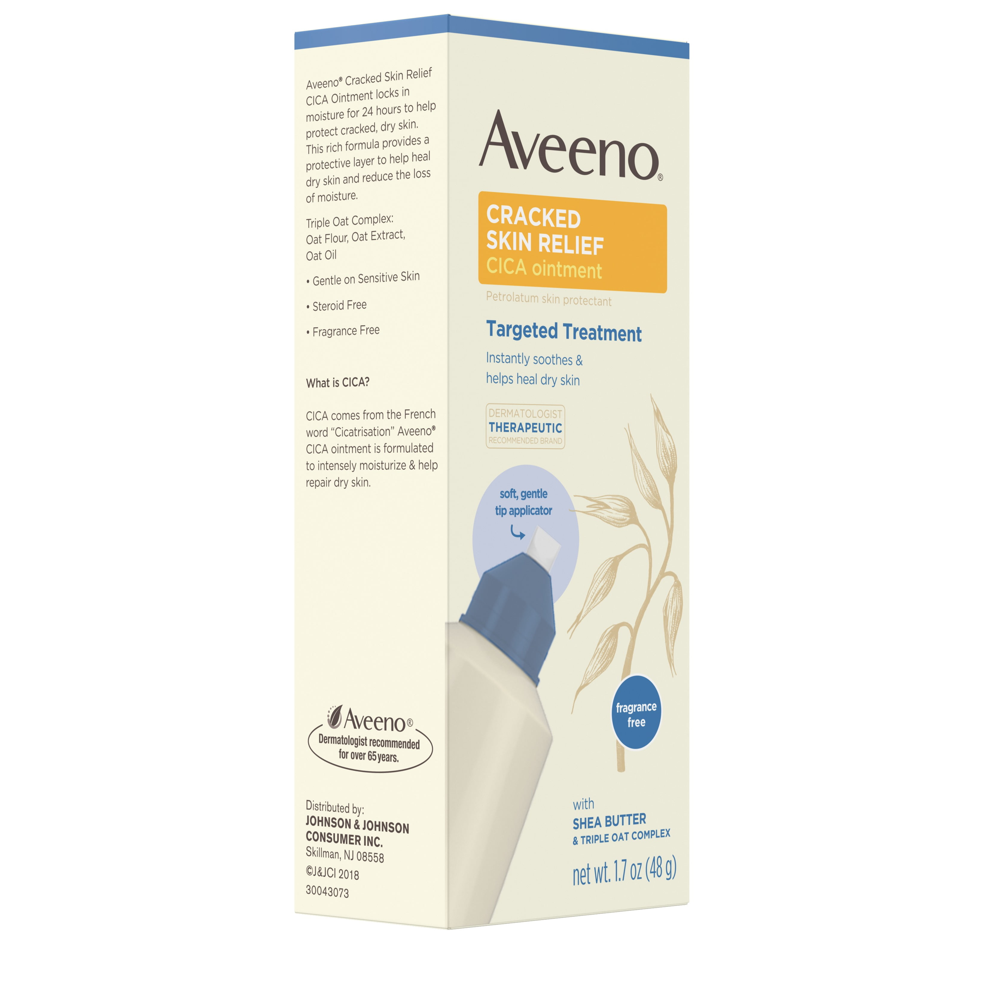 aveeno cracked skin