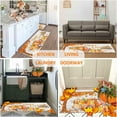 thumbnail image 5 of Happy Fall Pumpkin Decorative Kitchen Rugs Set of 2, Home Seasonal Fall Holiday Party Autumn Harvest Thanksgiving Kitchen Floor Mat 17"x47"+17"x30", 5 of 6