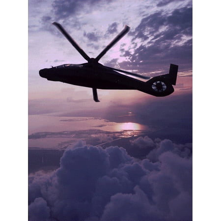 Rah 66 Comanche Model - Laminated Poster Comanche Helicopter Boeing Sikorsky Rah Poster Print 24 x 36
