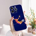 thumbnail image 2 of ¡Expresa tu personalidad con esta peculiar funda plateada mate con estampado gráfico para iPhone!, 2 of 4