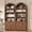 Brown, variant on 81" Tall Arched Cabinets Set of 2, 6-Tier Bookcase with Storage, Kitchen Pantry Storage Cabinet, Bookshelf with 2 Doors for Living Room, Kitchen, Home Office, Brown