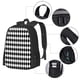 thumbnail image 2 of Fotbe Black And White Diamonds Mochila para Hombre y Mujer - Tela Oxford 600D Resistente - Mochila Impermeable de Gran Capacidad para Escuela, Viajes y Senderismo, 2 of 6