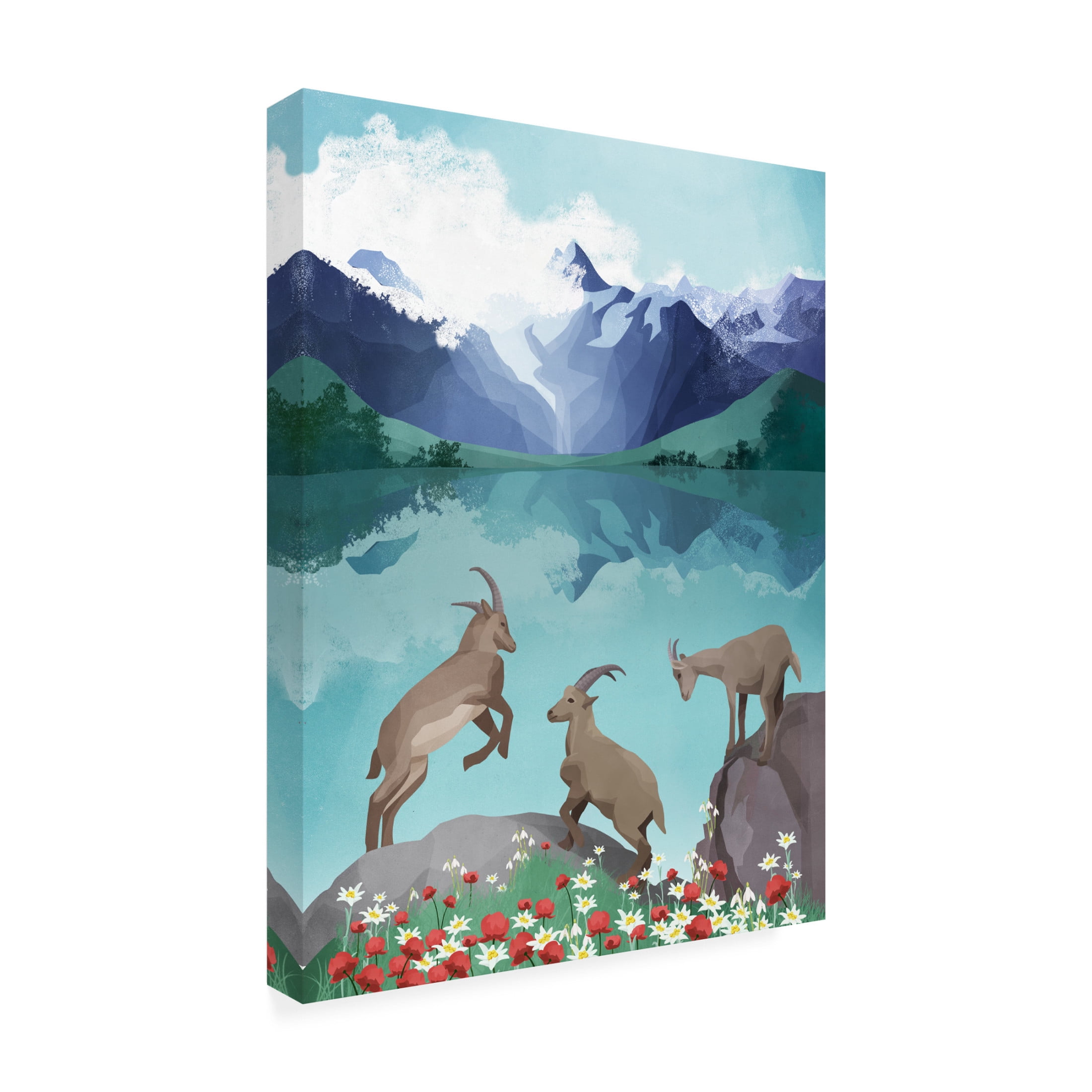 Trademark Fine Art Goed Blauw The Hills Are Alive Canvas Wall Art