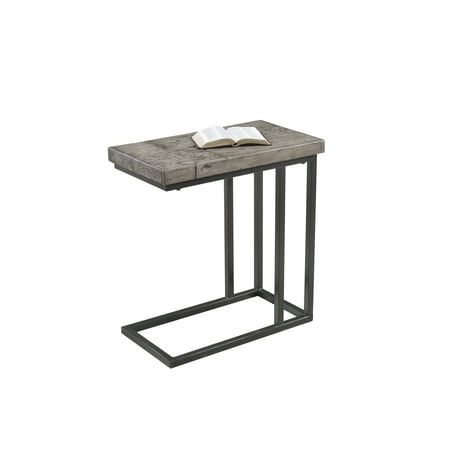 Best Master Furnitures YFT4 Metal and Wood Side Table -